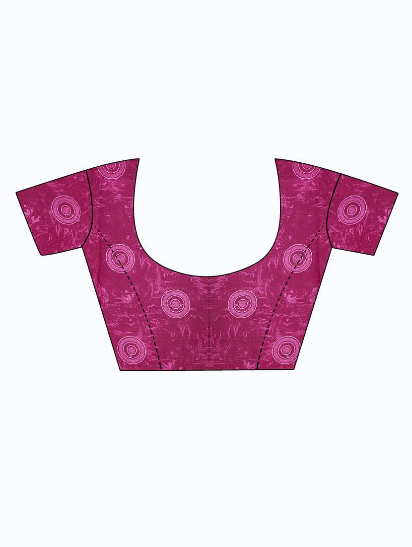 pack of 2 printed sarees with blouse - 20209764 - Standard Image - 5