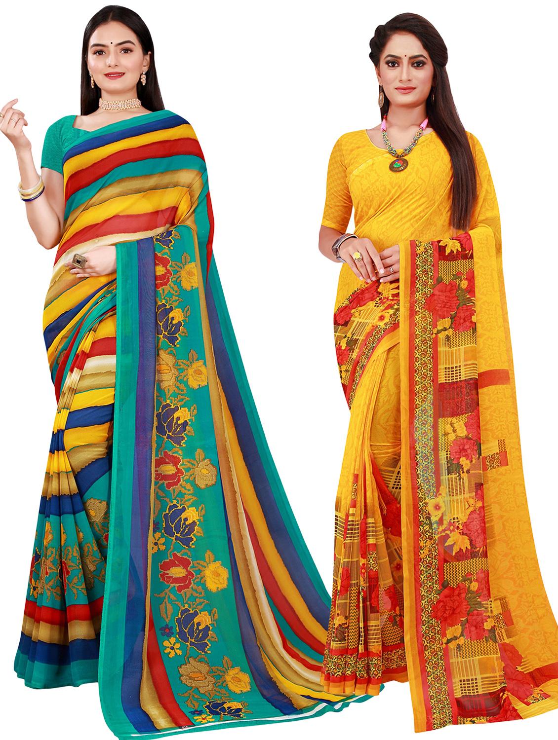 women's saree combo with blouse