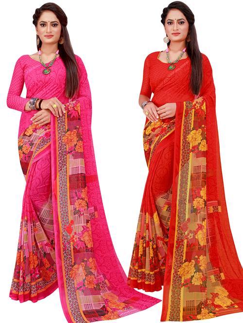 women's saree combo with blouse - 20209806 - Standard Image - 0