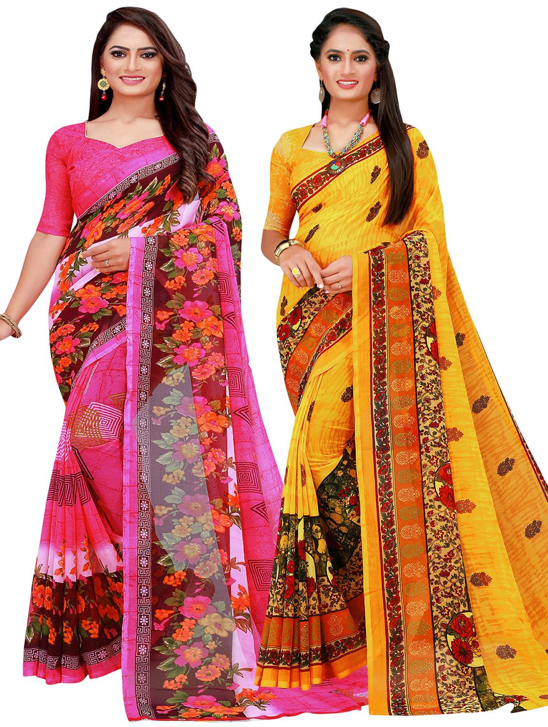 women's saree combo with blouse