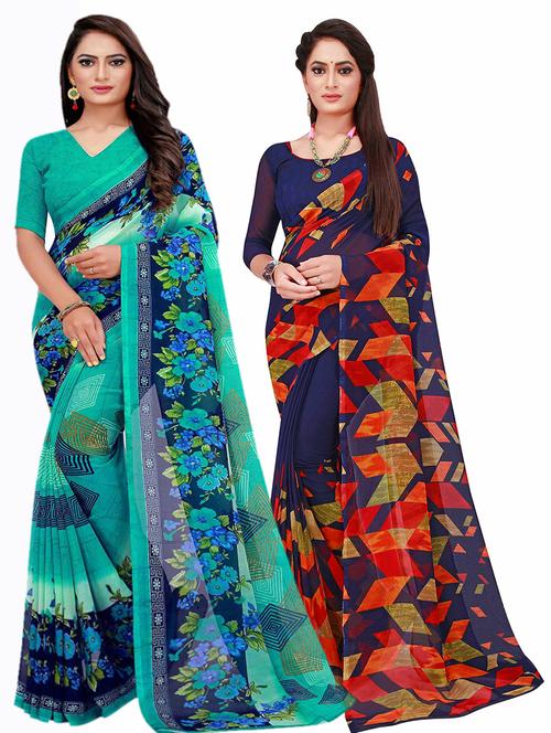 women's saree combo with blouse - 20209965 - Standard Image - 0