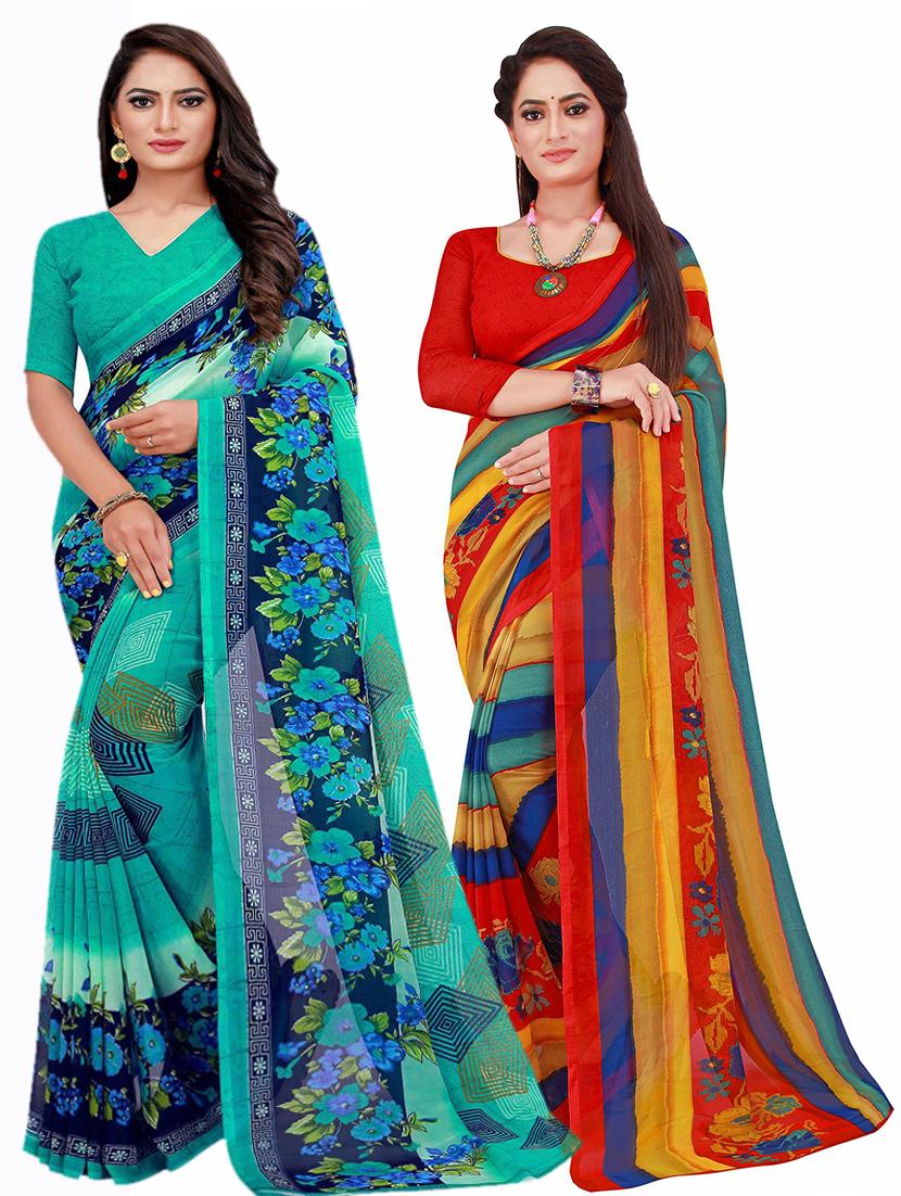 women's saree combo with blouse - 20209966 -  Zoom Image - 0