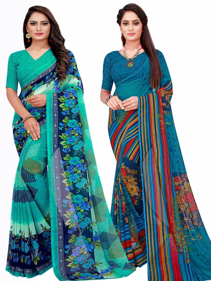 women's saree combo with blouse - 20209969 -  Zoom Image - 0