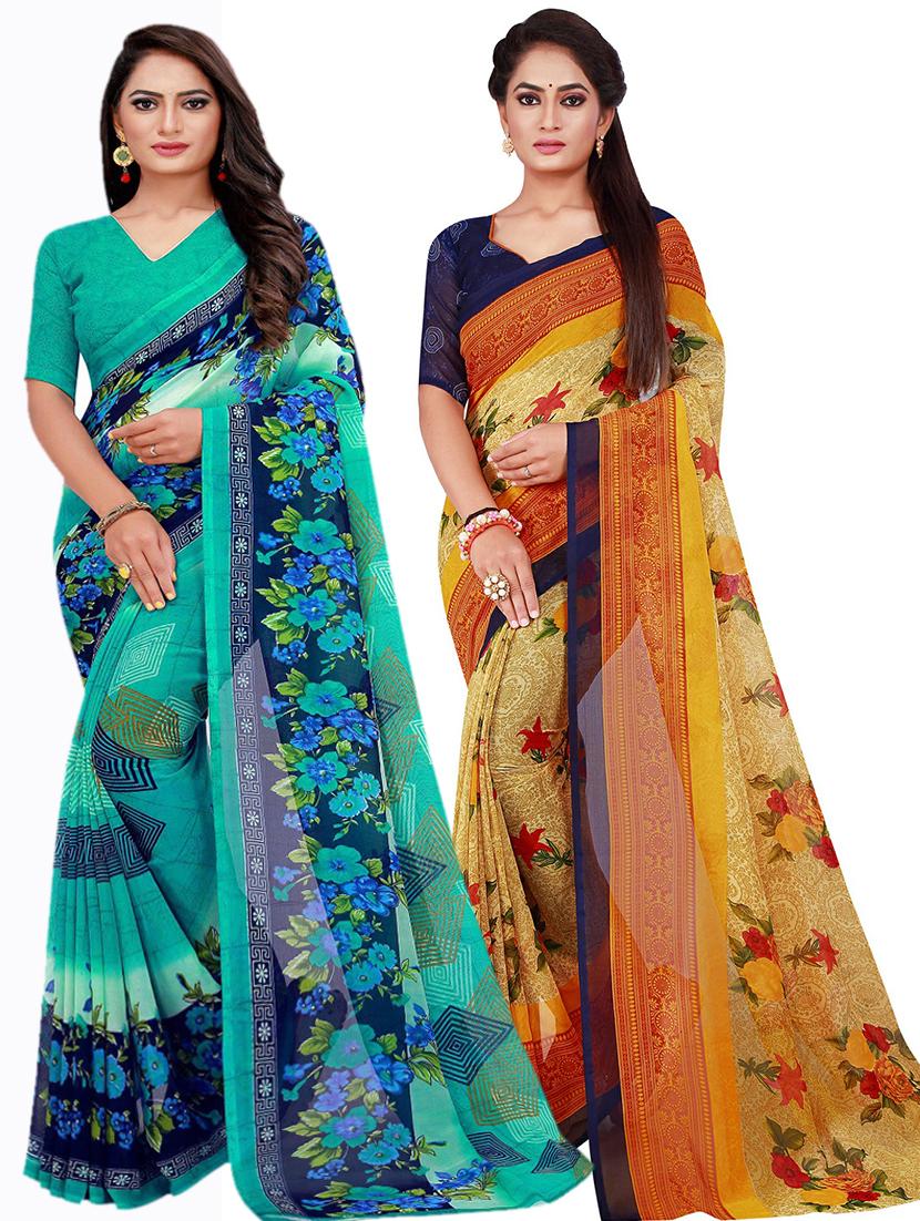 women's saree combo with blouse