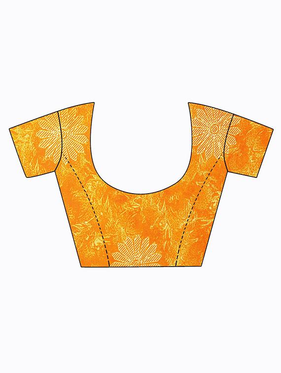 women's printed multi colored saree with blouse - 20209994 - Standard Image - 5