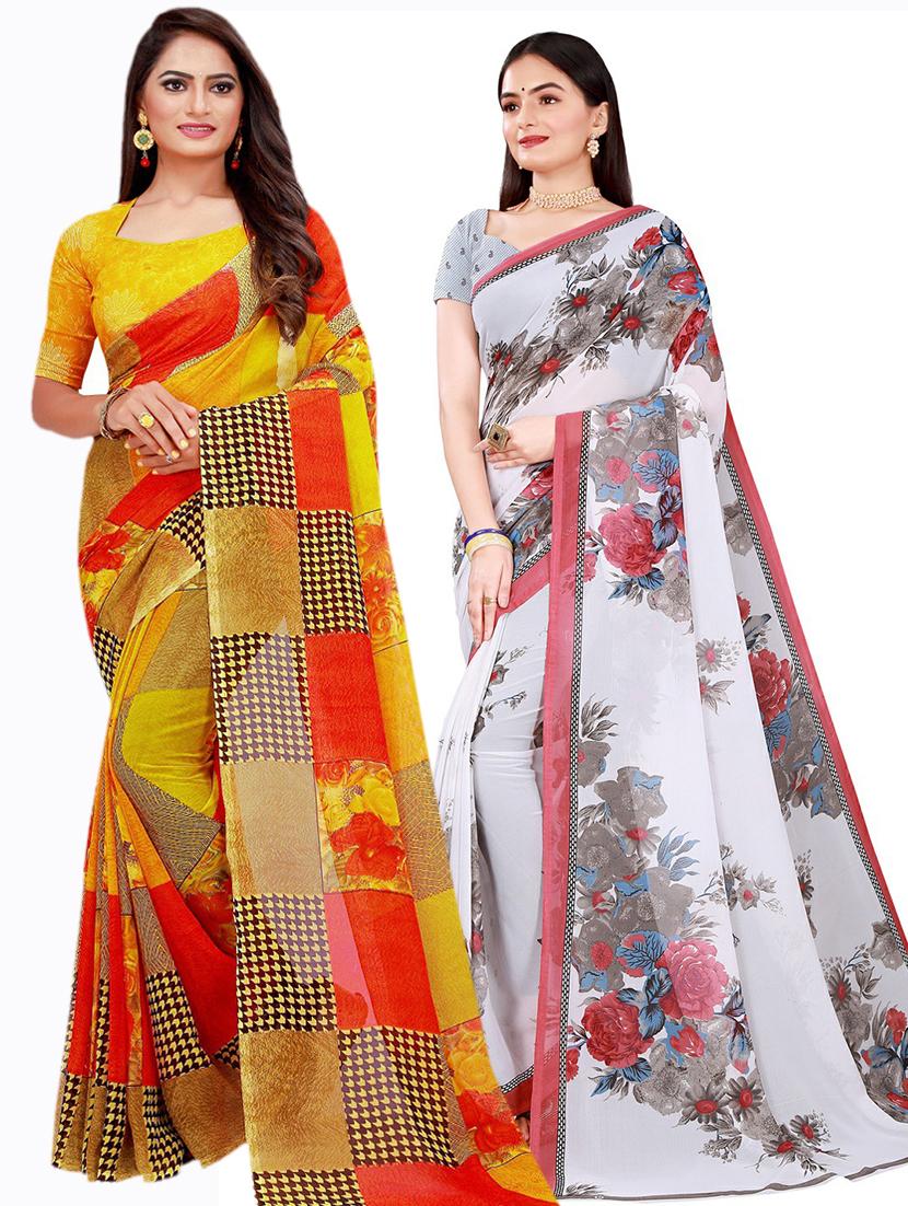 women's saree combo with blouse - 20210033 - Zoom Image - 0