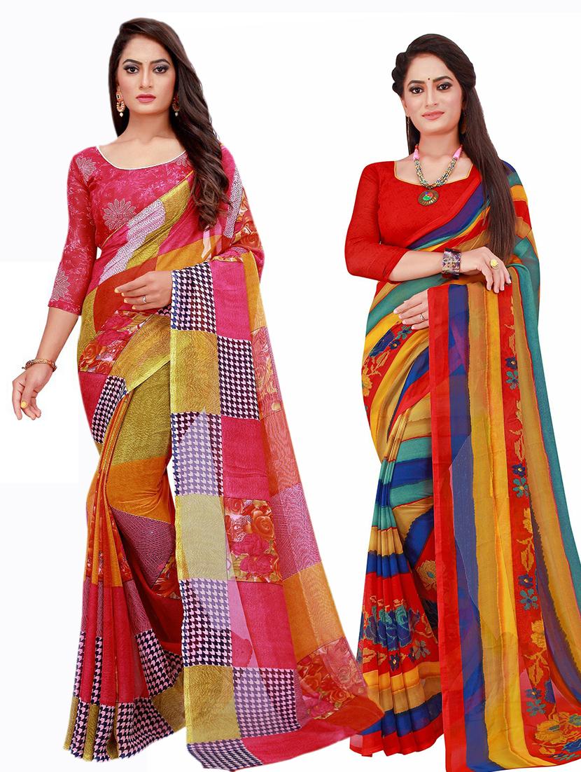 women's saree combo with blouse - 20210163 -  Zoom Image - 0
