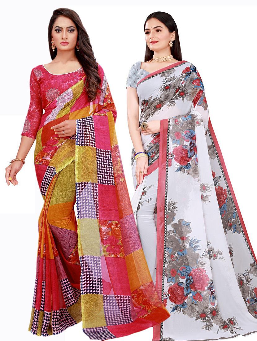 women's saree combo with blouse