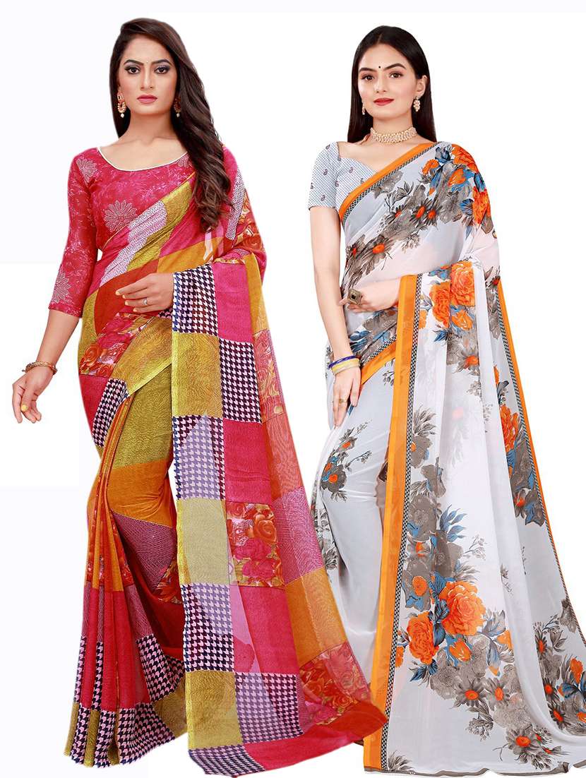 women's saree combo with blouse - 20210175 - Zoom Image - 0