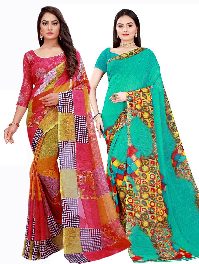 women's saree combo with blouse - 20210183 -  Zoom Image - 0