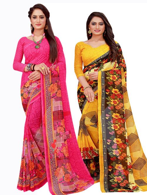 women's saree combo with blouse - 20210189 - Standard Image - 0