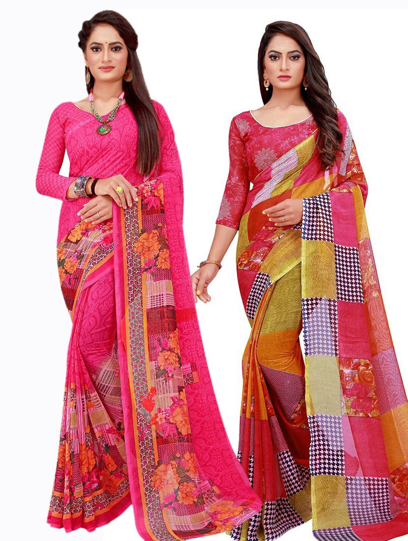 women's saree combo with blouse