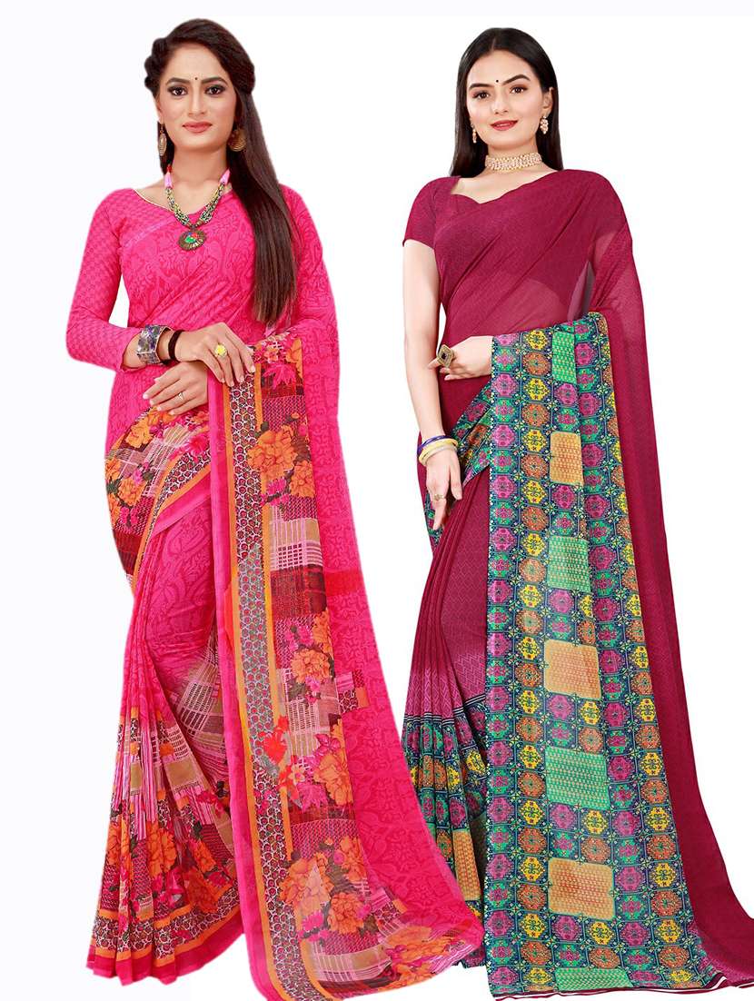 women's saree combo with blouse