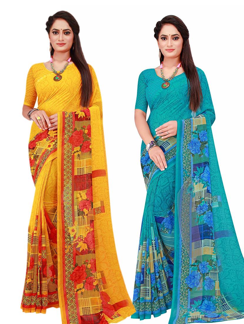 women's saree combo with blouse