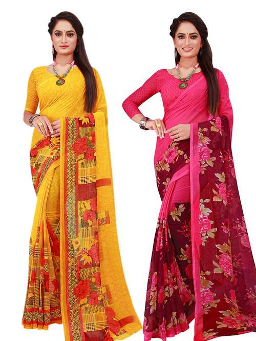 women's saree combo with blouse - 20210244 -  Standard Image - 0
