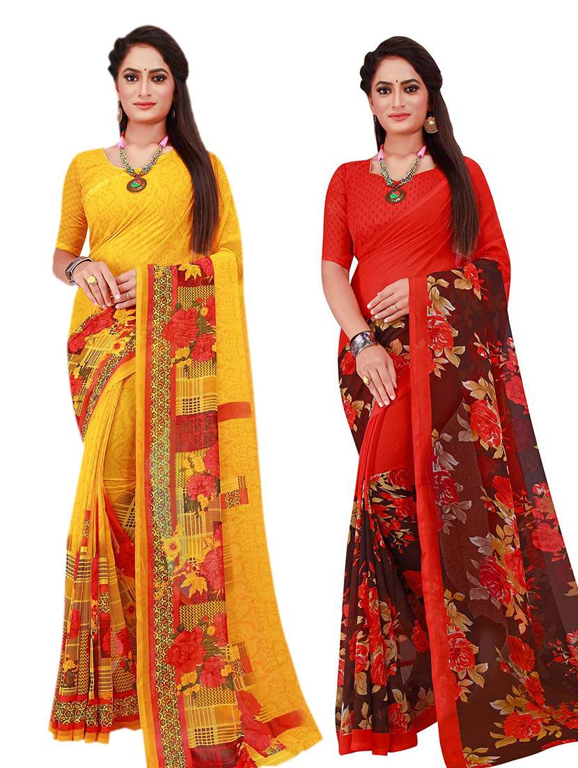 women's saree combo with blouse - 20210245 - Zoom Image - 0