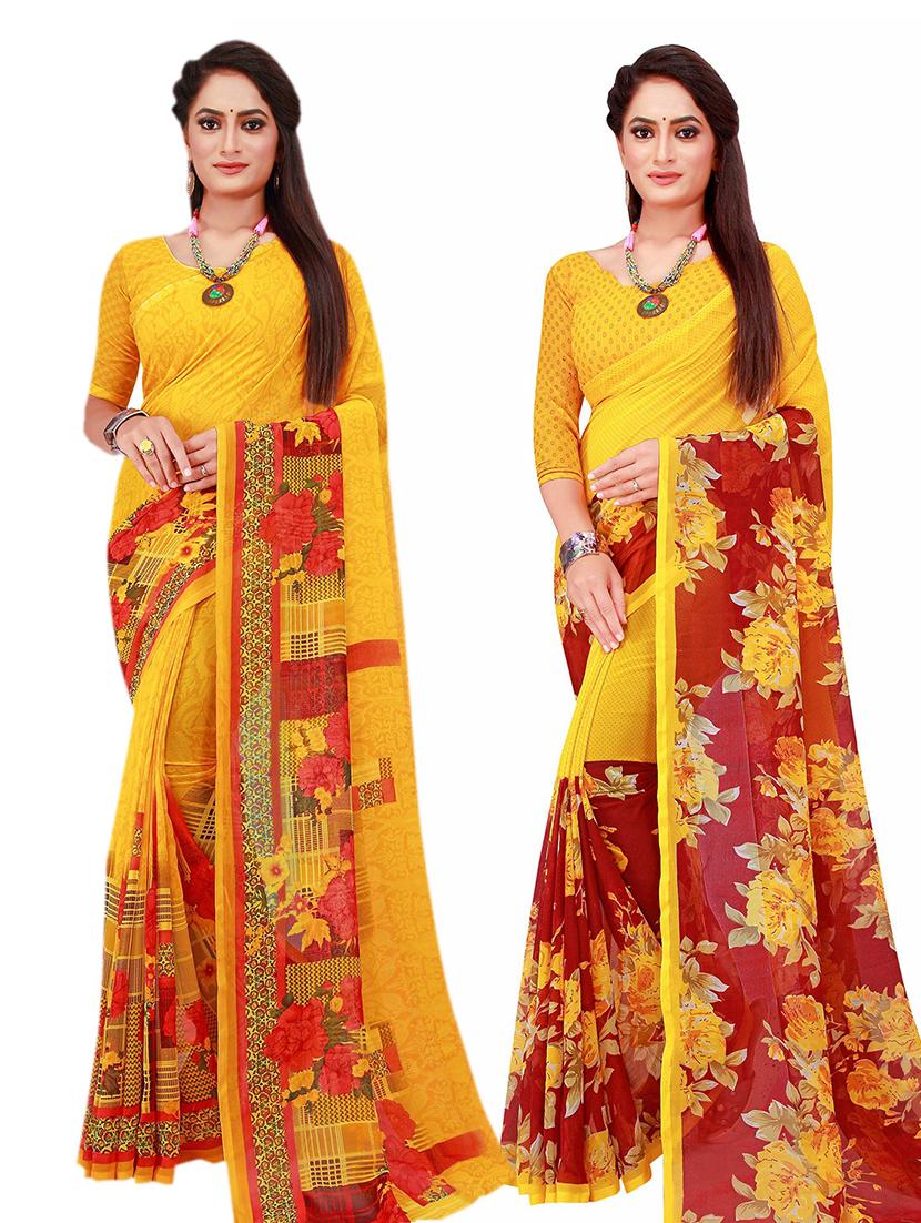 women's saree combo with blouse