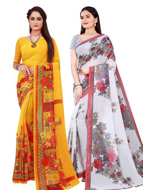 women's saree combo with blouse - 20210257 -  Standard Image - 0