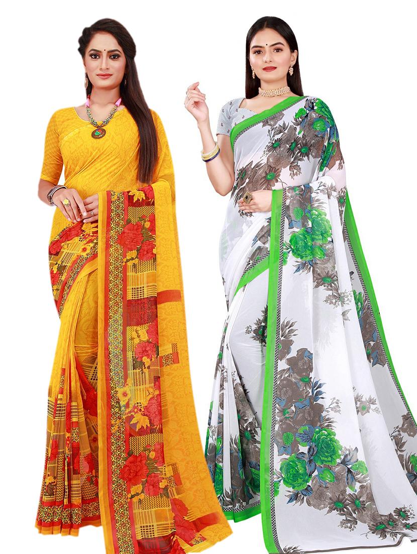 women's saree combo with blouse - 20210258 -  Zoom Image - 0
