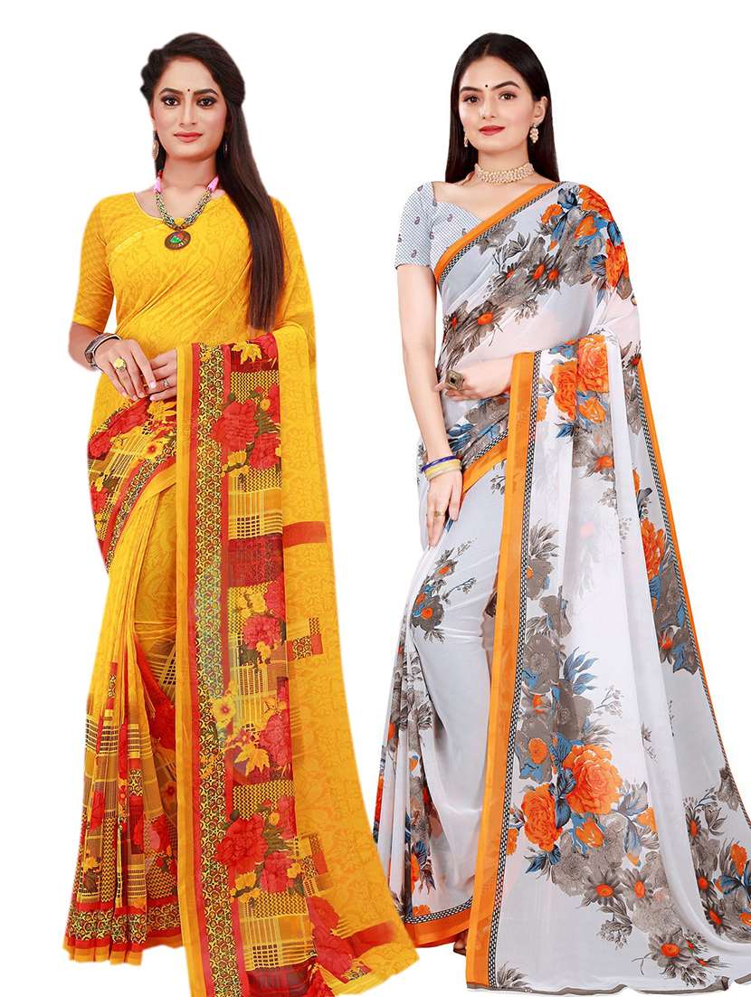 women's saree combo with blouse