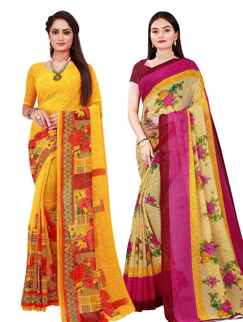 women's saree combo with blouse