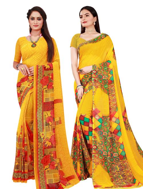 women's saree combo with blouse - 20210266 - Standard Image - 0
