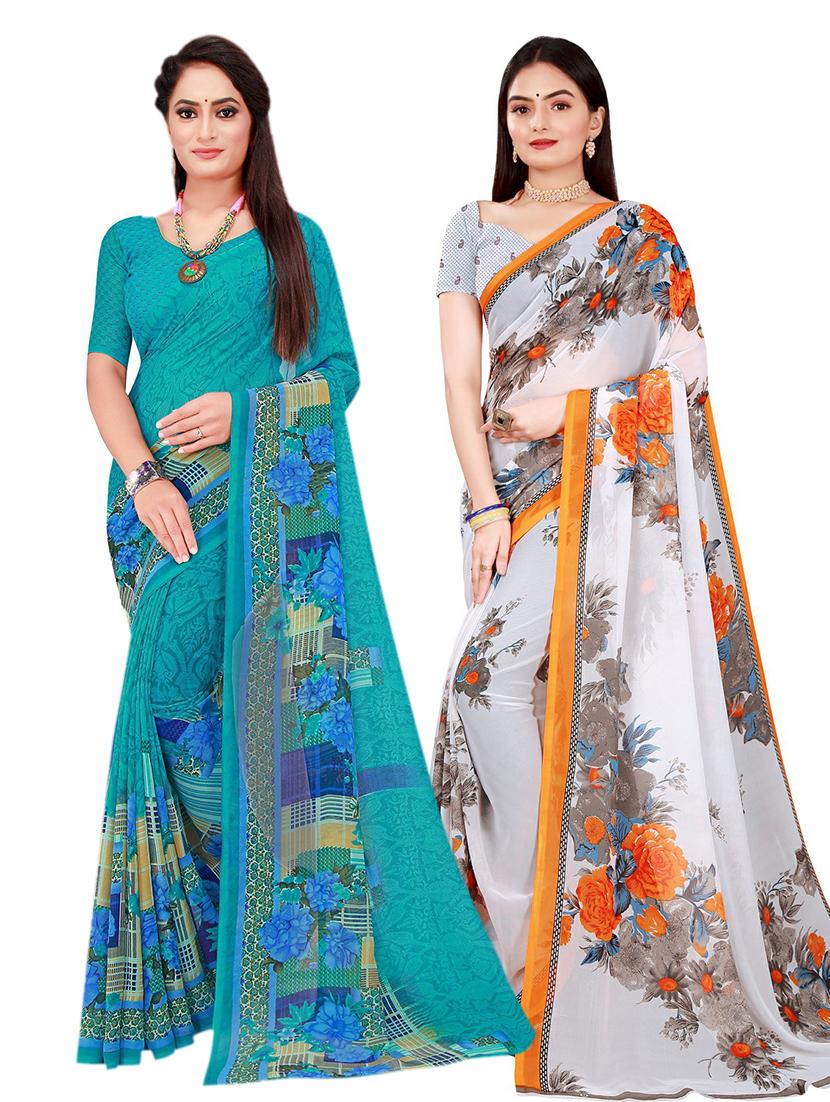 women's saree combo with blouse