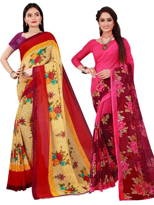 women's saree combo with blouse - 20210396 -  Standard Image - 0