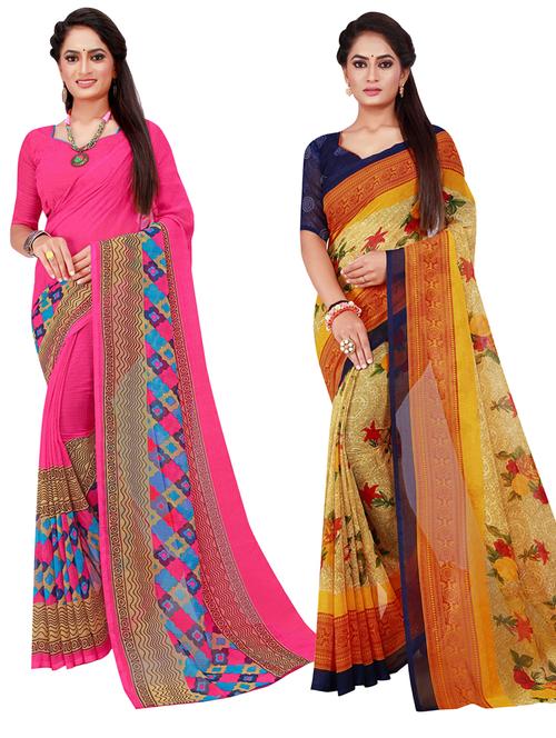 women's saree combo with blouse - 20210561 - Standard Image - 0