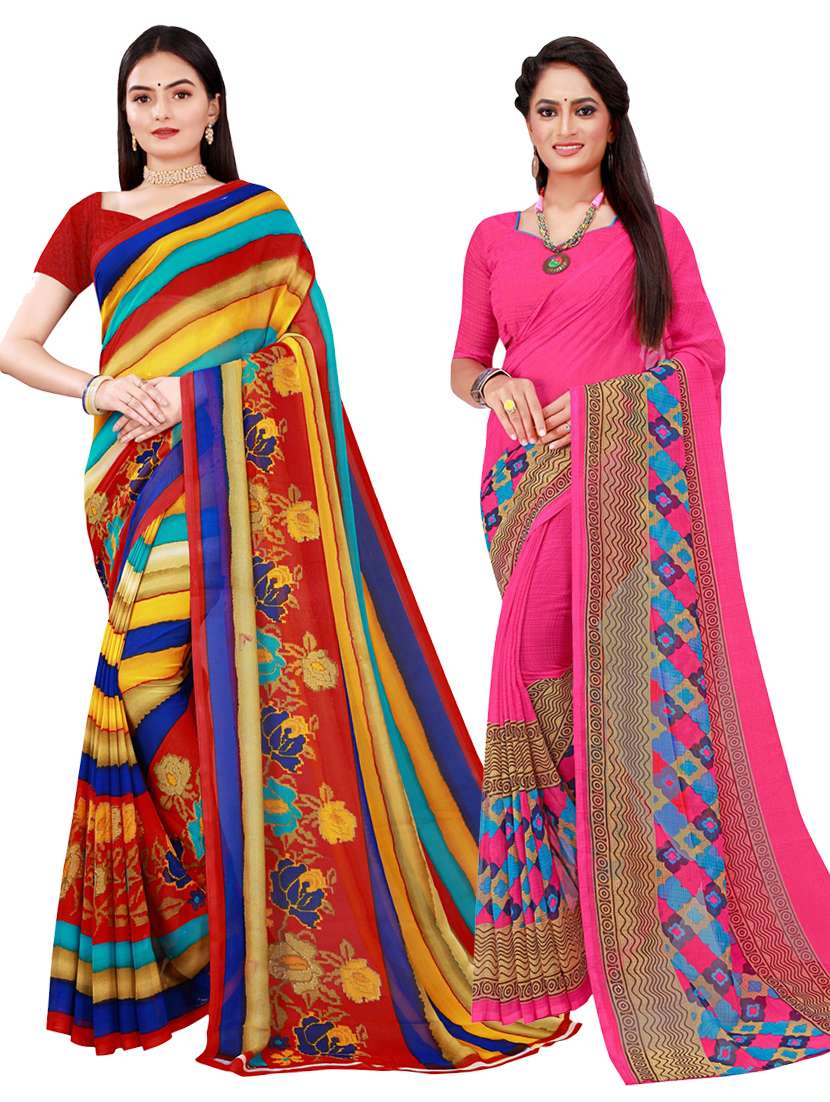 women's saree combo with blouse