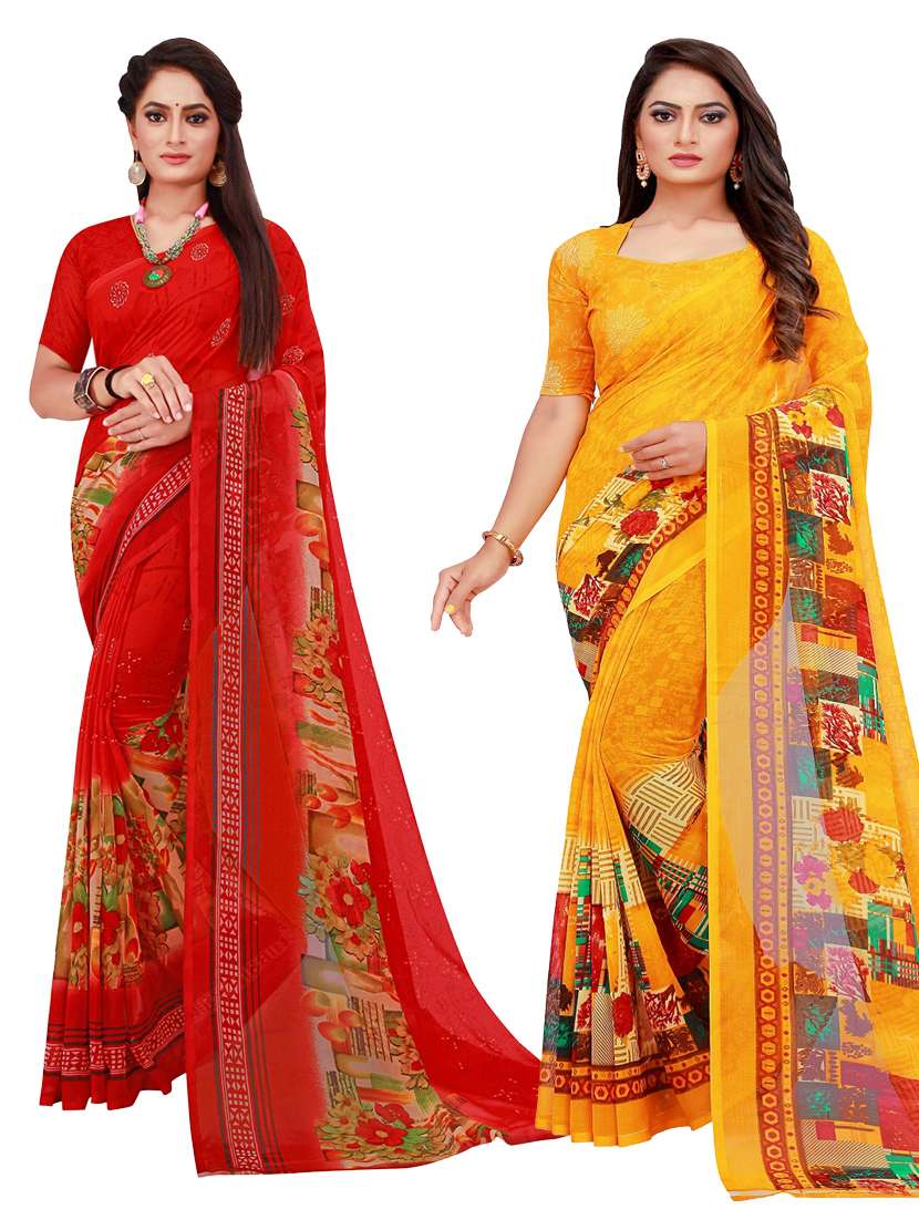 women's saree combo with blouse