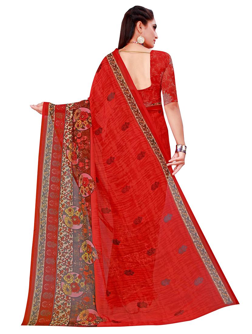 pack of 2 georgette saree - 20211136 - Standard Image - 3