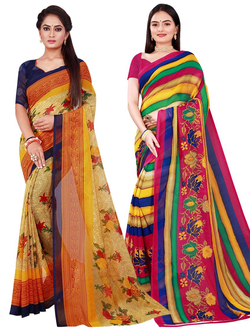 women's saree combo with blouse - 20211167 - Zoom Image - 0