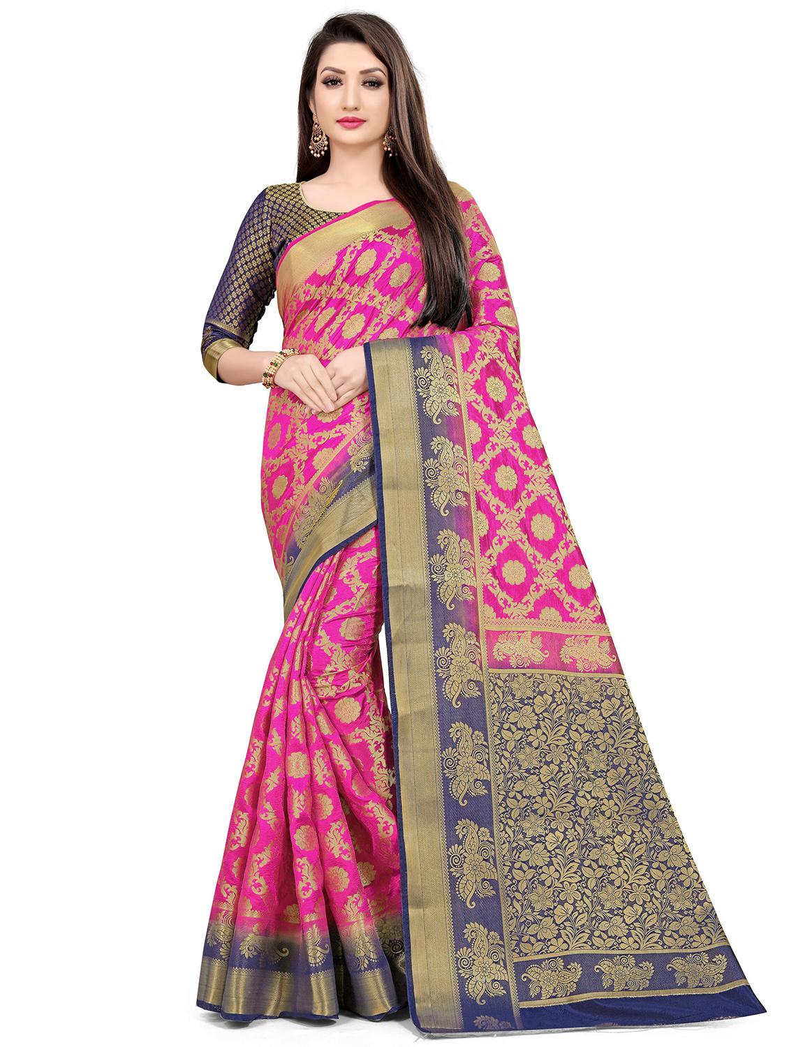 jacquard work banarasi saree  with blouse - 20212086 -  Zoom Image - 0
