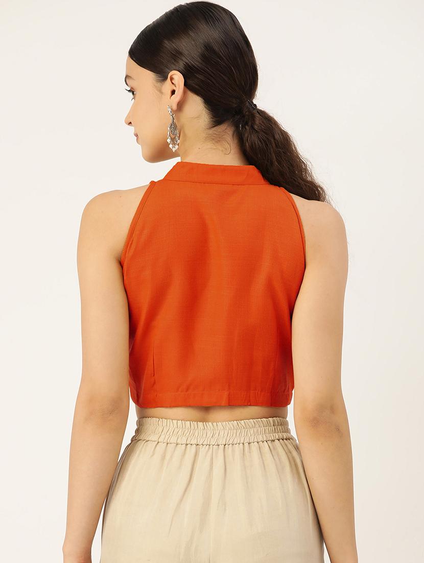 pack of 2 solid stitched blouse - 20213015 - Standard Image - 3