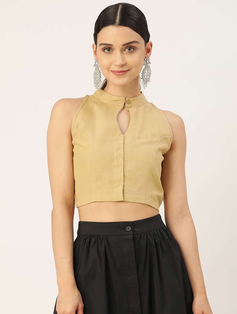 pack of 2 solid stitched blouse - 20213048 -  Standard Image - 5