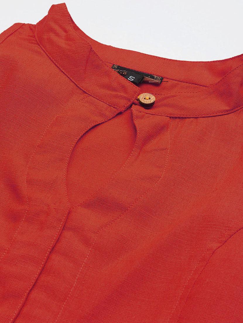 beige cotton solid blouse - 20213063 - Standard Image - 8
