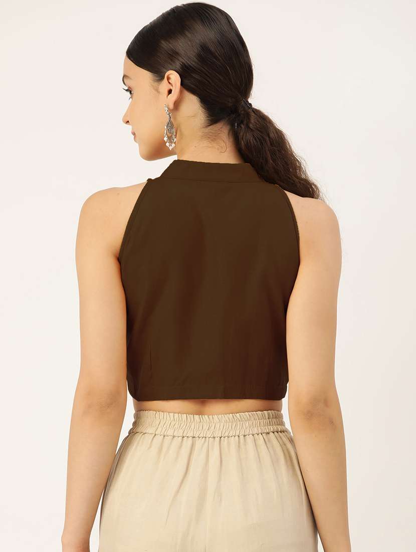 pack of 2 solid stitched blouse - 20213105 -  Standard Image - 3