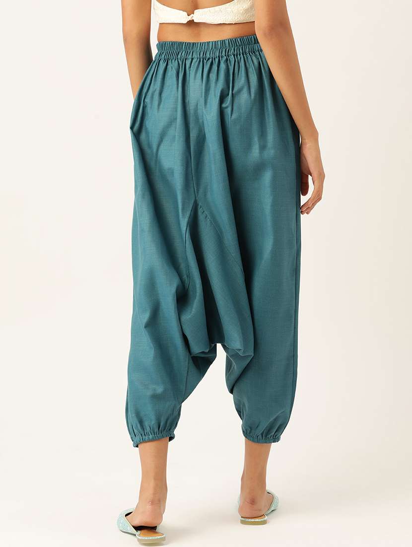 pack of 2 solid high-rise harem pants with elasticated waist - 20213211 - Standard Image - 5