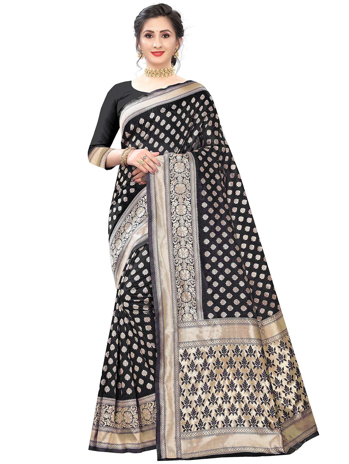 women's banarasi saree with blouse