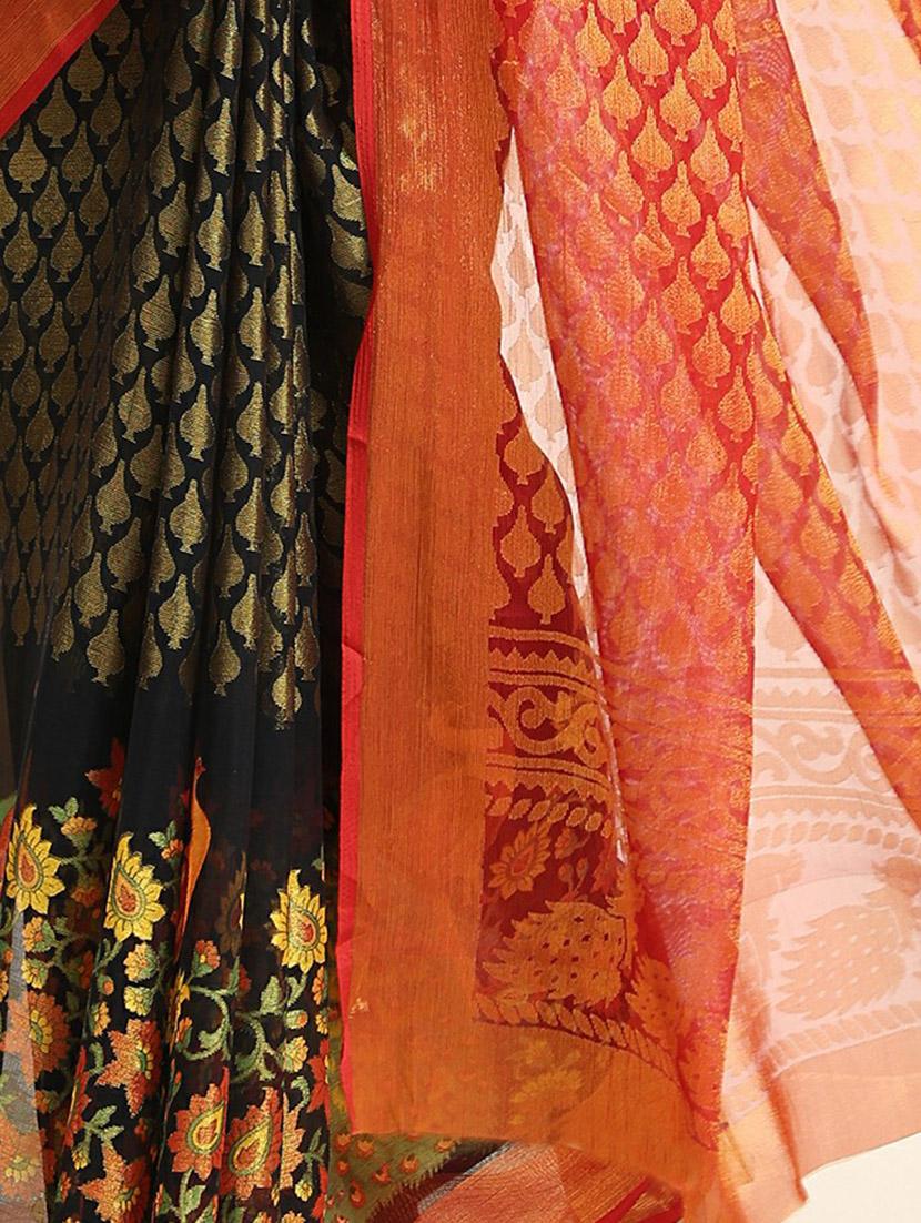 women's banarasi saree with blouse - 20214380 - Standard Image - 3