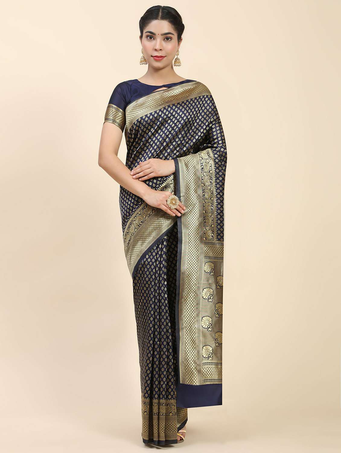 women's banarasi saree with blouse - 20214403 - Zoom Image - 0