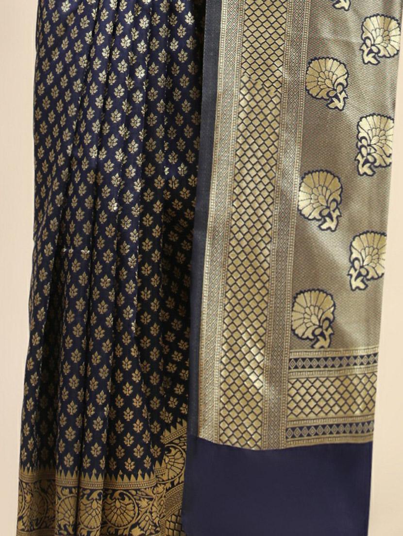 women's banarasi saree with blouse - 20214403 - Standard Image - 3