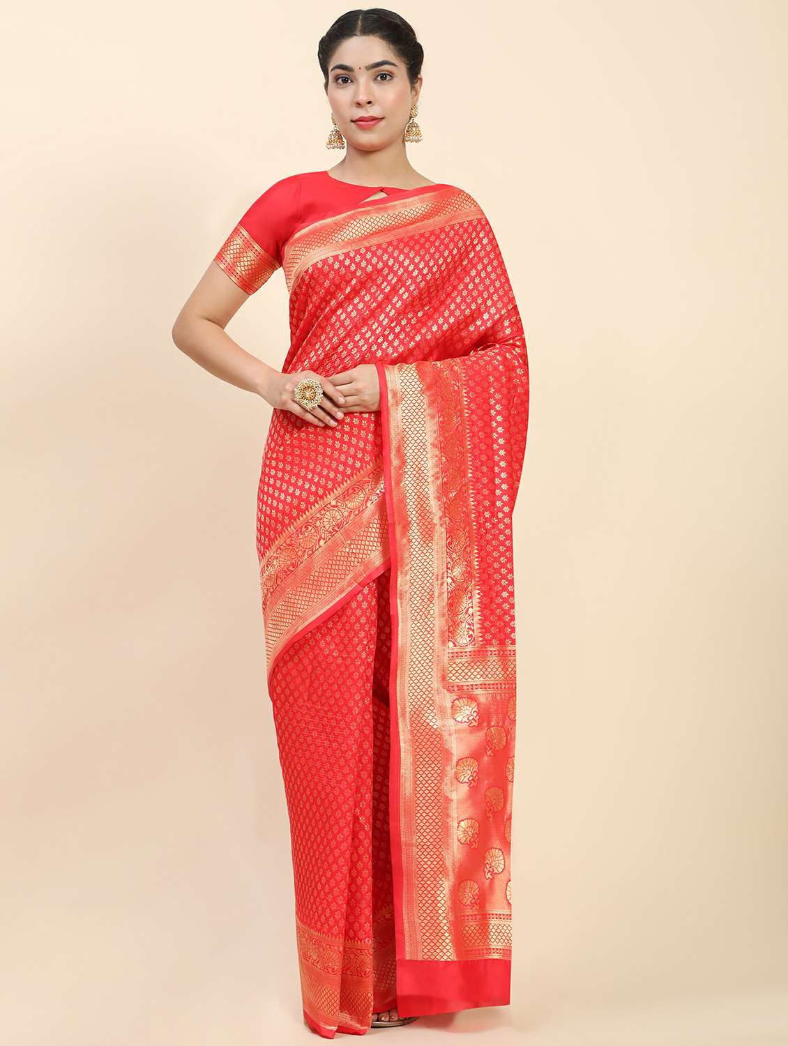women's banarasi saree with blouse
