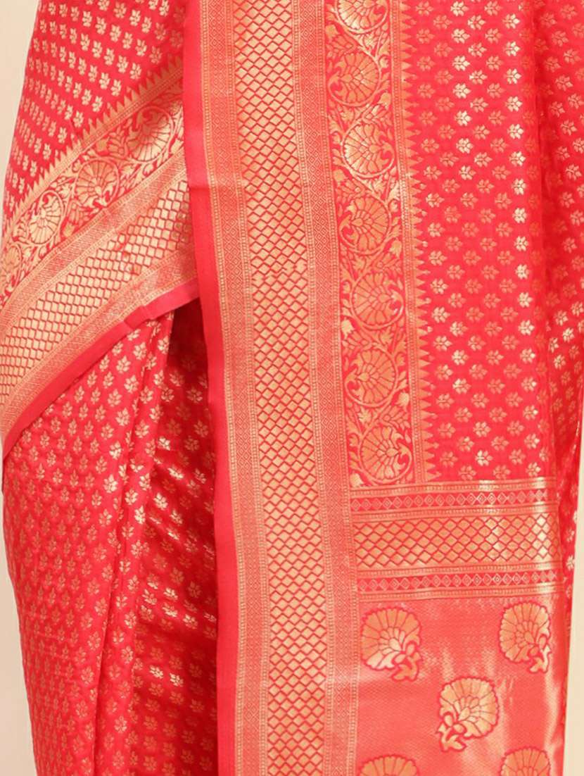 women's banarasi saree with blouse - 20214410 - Standard Image - 3