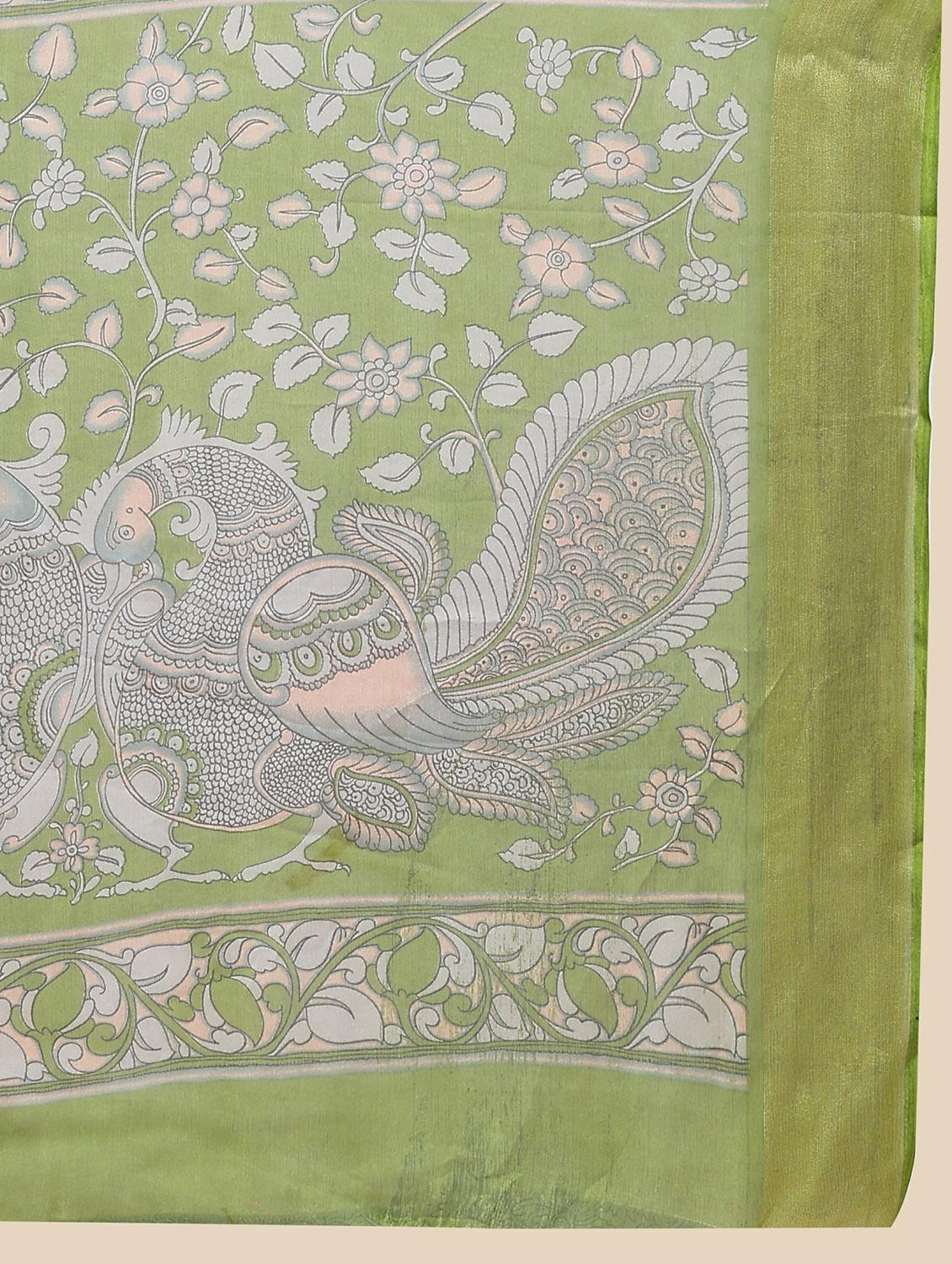 women's printed pink colored saree with blouse - 20214415 - Standard Image - 3