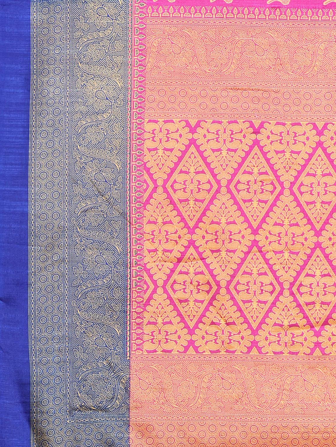 women printed saree with blouse - 20214427 - Standard Image - 3