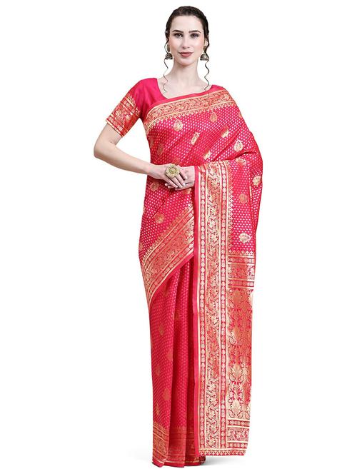 women's banarasi saree with blouse - 20214451 - Standard Image - 0