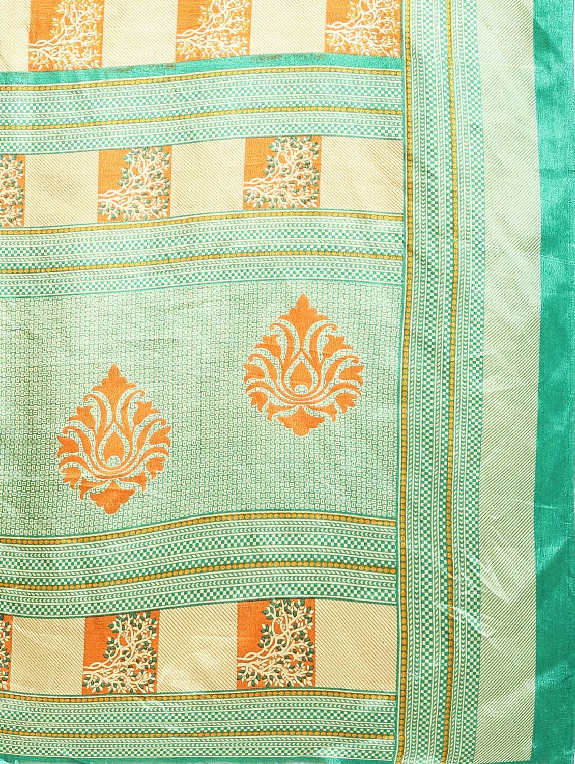 women's checks multi colored saree with blouse - 20214482 - Standard Image - 3