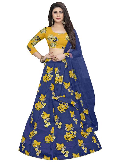 self design a-line lehenga choli set with dupatta - 20214731 - Standard Image - 0